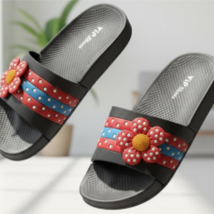 Flower Baby Girl Slippers – Adorable Comfort with Floral Charm